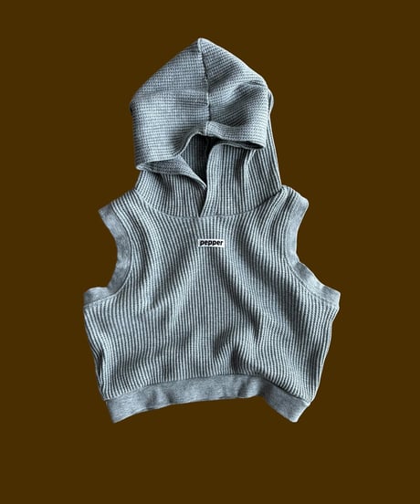 【pepper】waffle vest