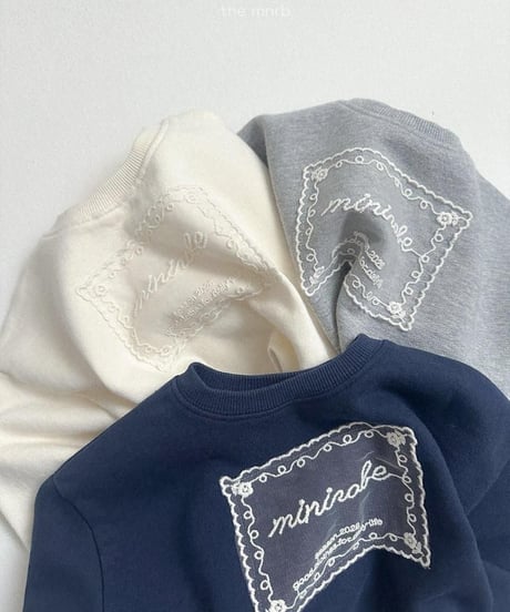 【minirobe】Lace Sweatshirt
