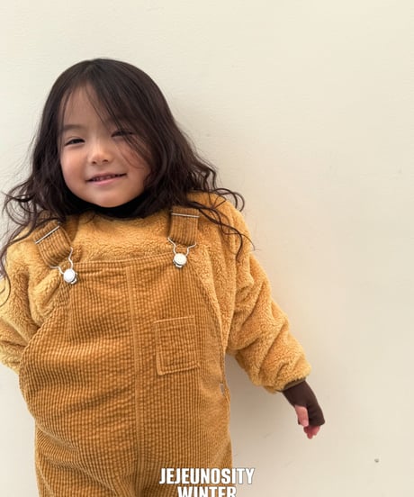 【jejeunosity】25W golden belly flower overalls