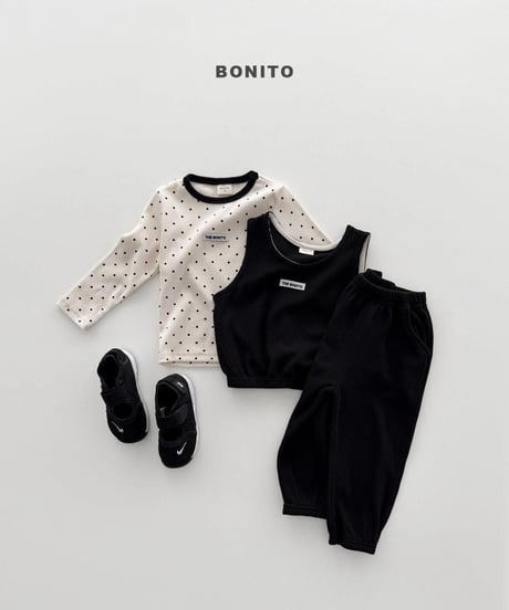 【bonito】Mini Waffle Vest Set