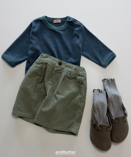 【andbutter】Snap 3/4 Sleeve T