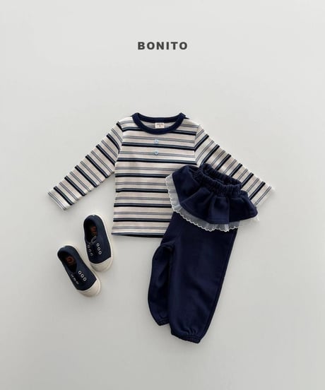 【bonito】Sheer Frill Jogger Pants