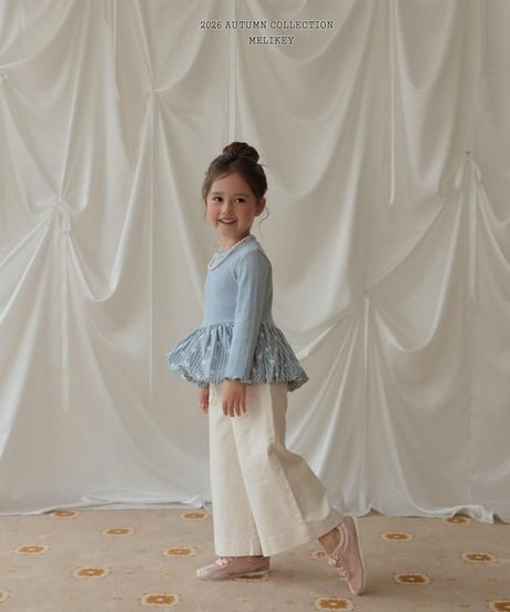【melikey】Check Bouncy Pumpkin Tee