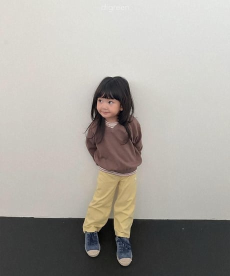ママサイズも！【digreen】Teddy V Sweatshirt