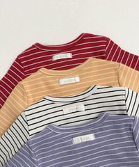 【minirobe】Round ST Long Sleeve Tee
