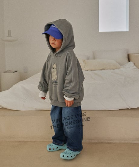 【BONEOUNE】Ghost Hood Top