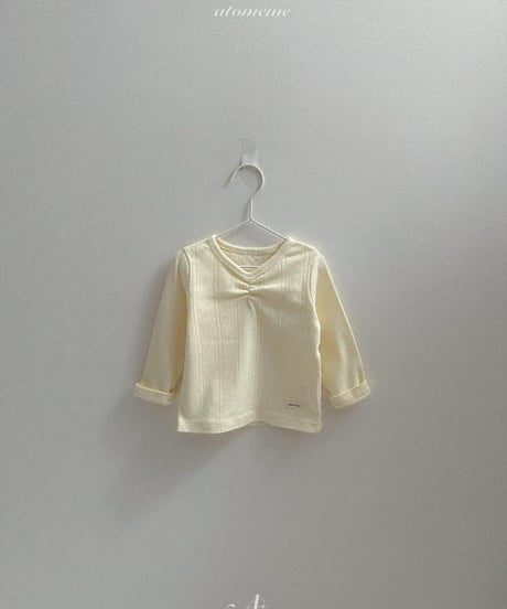 【atomeme】Lily Shirring Tee