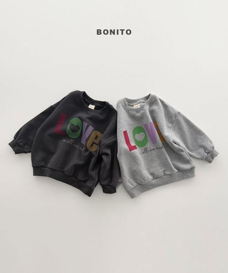 【bonito】Love Sweatshirt