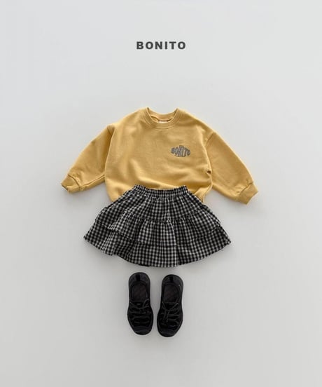 【bonito】Embossed Bonito Sweatshirt (Adult)