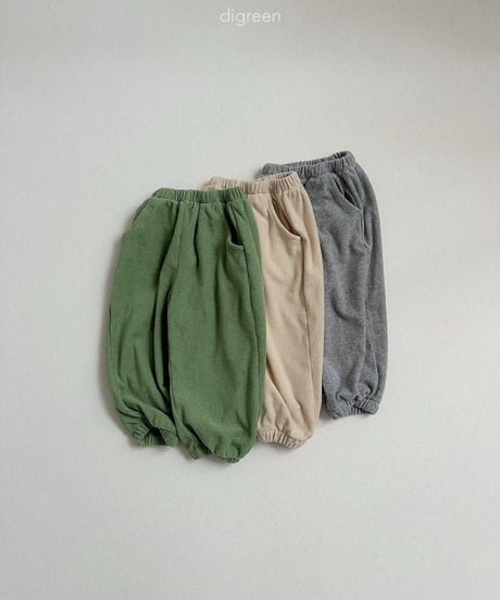 【digreen】Sand Terry Jogger Pants
