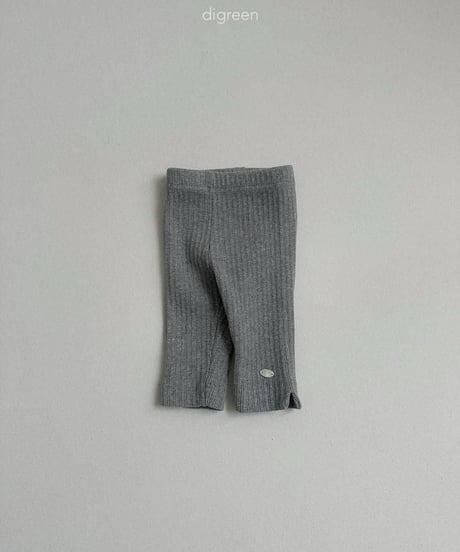 【digreen】Ribbed Capri Leggings