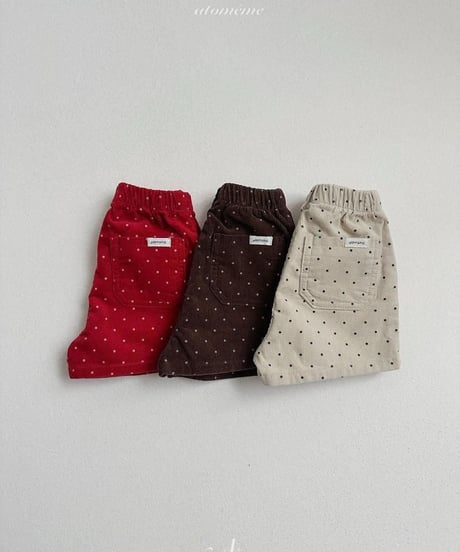 【atomeme】Dot Corduroy Pants