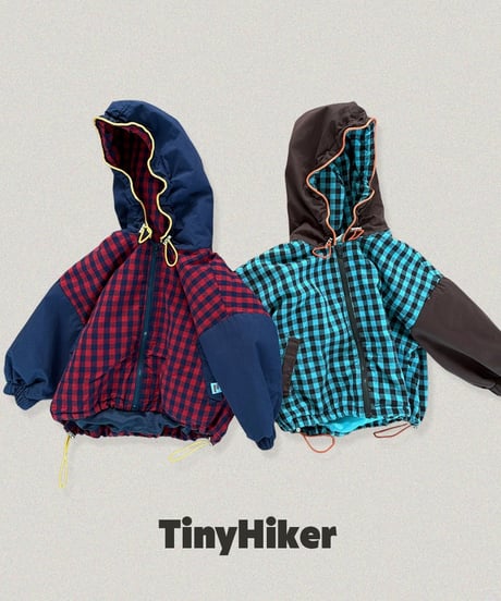 【tiny hiker】Bbosiki Check Zip-Up