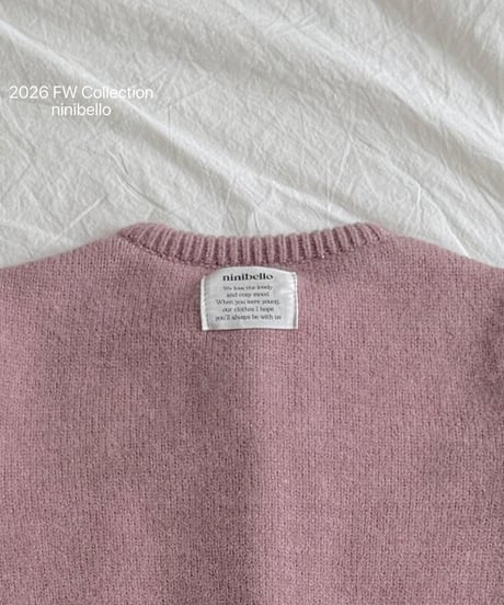 【ninibello】Mauve Knit Cardigan