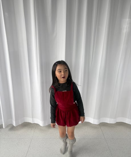 【pepper】corduroy short overall