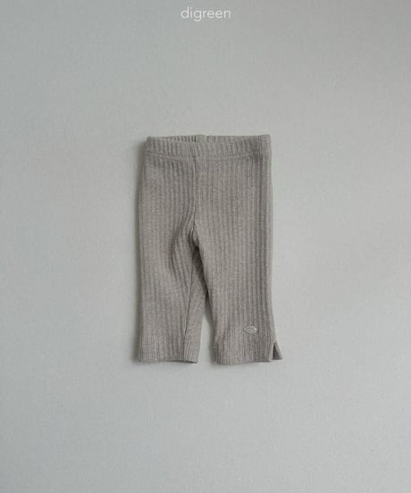 【digreen】Ribbed Capri Leggings