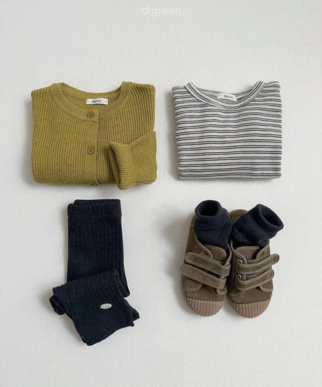 【digreen】Ribbed Capri Leggings