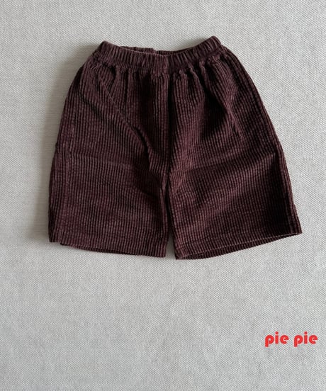 【pie】corduroy bermuda pants