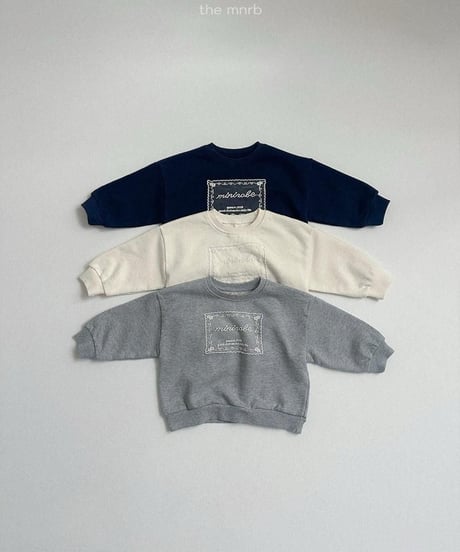 【minirobe】Lace Sweatshirt