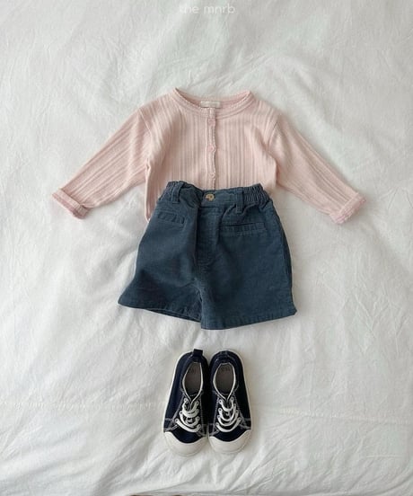 【minirobe】Eyelet Cardigan