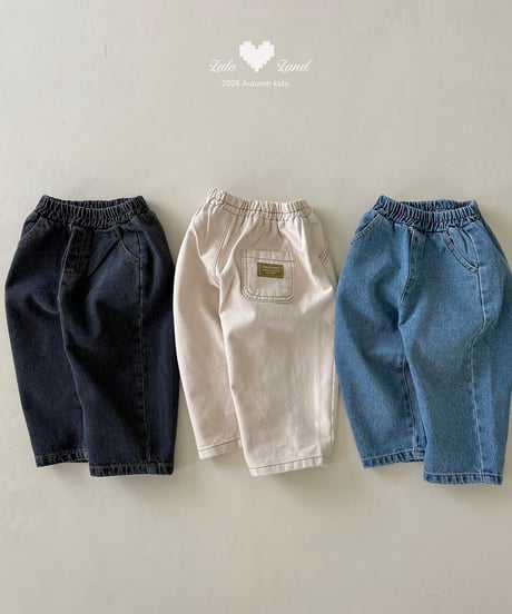 【lalaland】wide curve denim