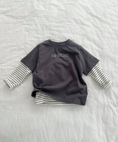 【minirobe】Urban Logo Short Sleeve Tee