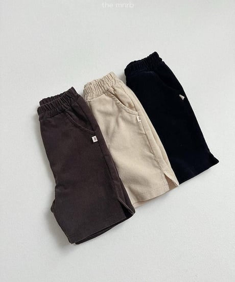 【minirobe】Corduroy Capri Pants