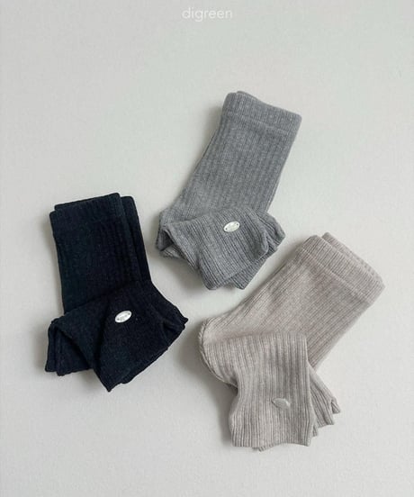 【digreen】Ribbed Capri Leggings