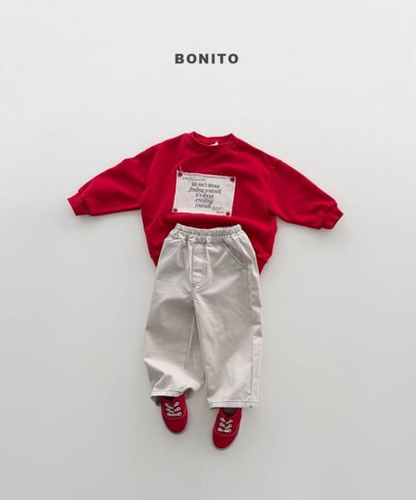 【bonito】Remember Button Sweatshirt