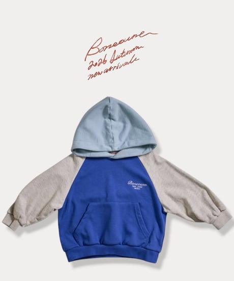 【BONEOUNE】Tricolor Hood Top
