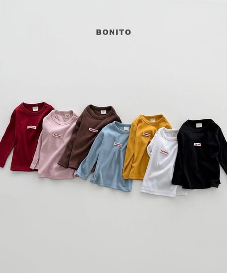 【bonito】Color Ribbed Tee