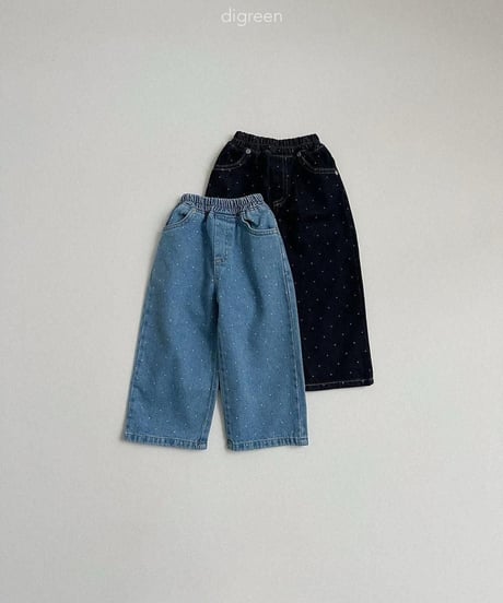 【digreen】Dot Denim Pants