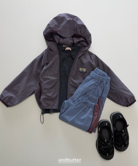 【andbutter】Stripe Windbreaker