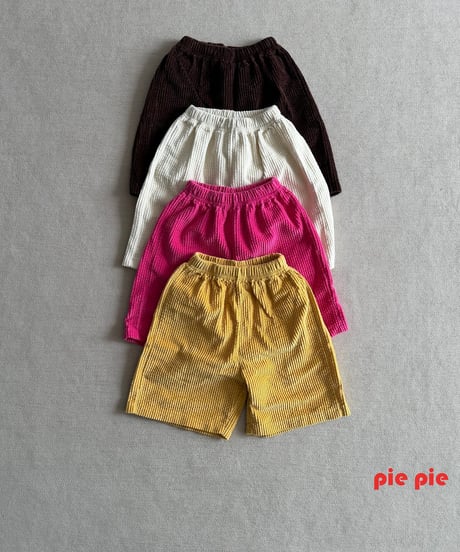 【pie】corduroy bermuda pants