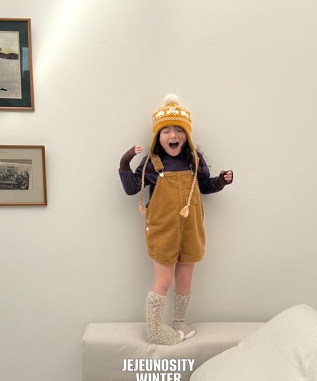 【jejeunosity】25W golden belly flower overalls