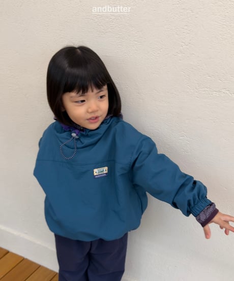 【andbutter】Color Neck Anorak