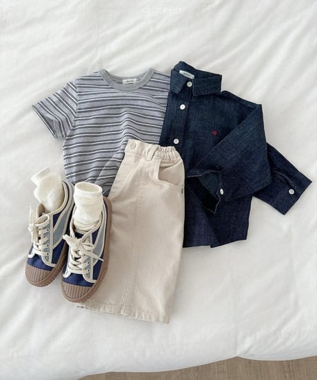 【digreen】Panel Bermuda Shorts