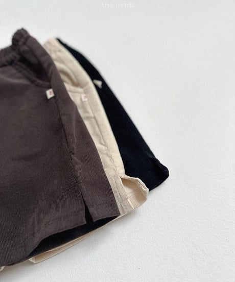 【minirobe】Corduroy Capri Pants