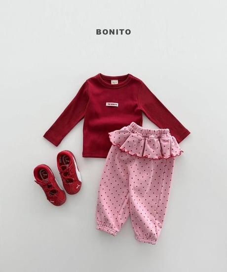 【bonito】Color Ribbed Tee