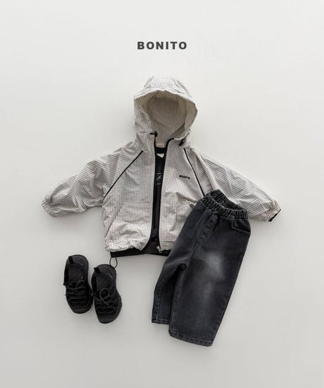 【bonito】Check Piping Windbreaker
