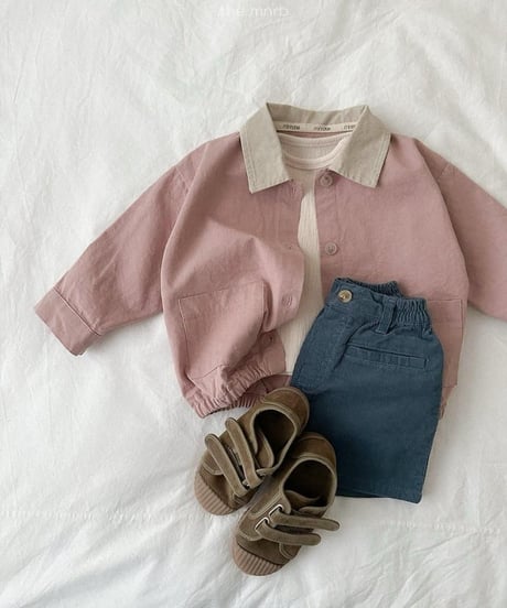 【minirobe】Corduroy 4/10-Length Pants