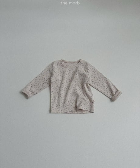 【minirobe】Cotton Eyelet Long Sleeve Tee