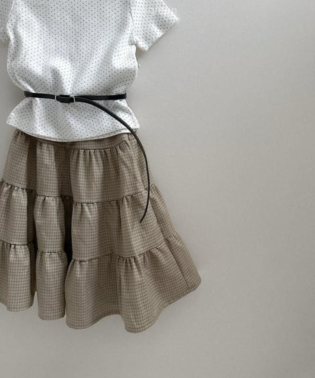 【digreen】Check Cancan Skirt