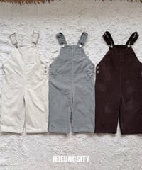 【jejeunosity】corduroy berry loom overall