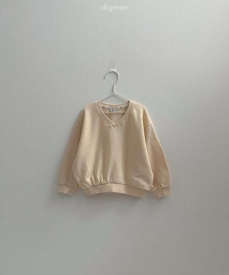 ママサイズも！【digreen】Teddy V Sweatshirt