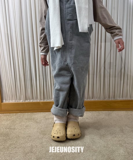 【jejeunosity】corduroy berry loom overall