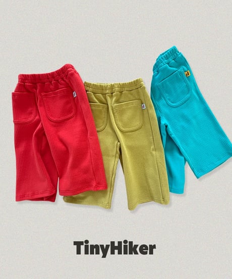 【tiny hiker】Color Ribbed Jogger Pants