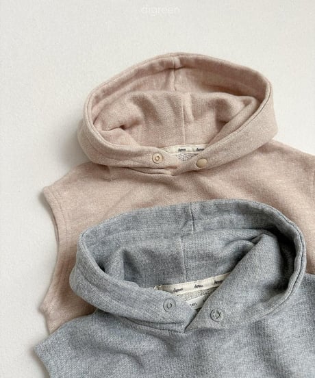 【digreen】Woody Hooded Vest