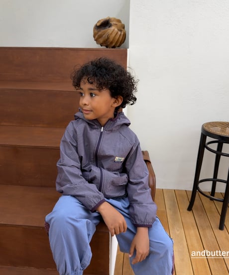 【andbutter】Stripe Windbreaker