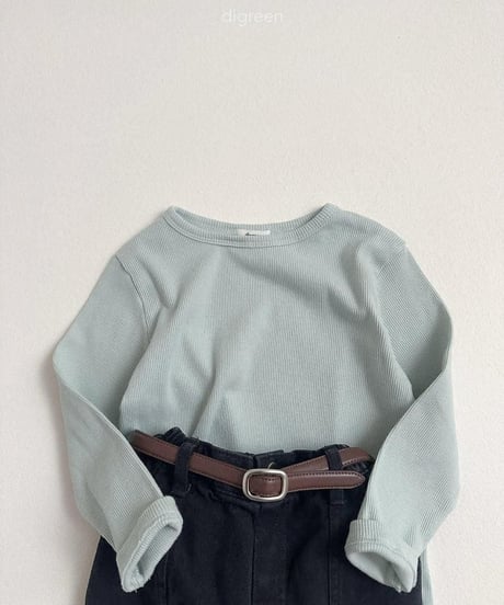 【digreen】Hug Ribbed Tee